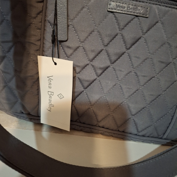 Vera Bradley Charcoal Quilted Messenger Bag - Picture 4 of 7